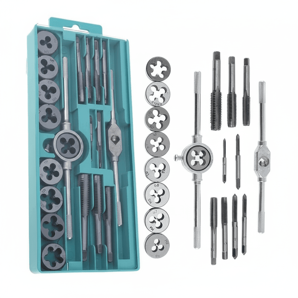 and Die Set | M3-M12 Metric Threading Tools | 20-Piece Hand Tap Kit - Image 1