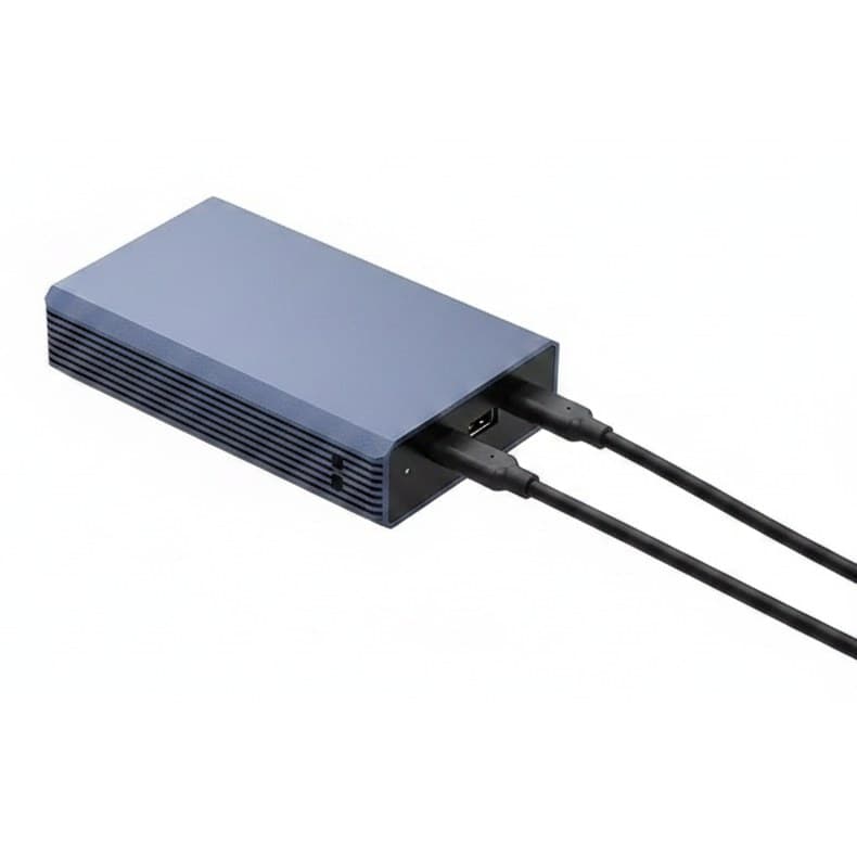 The RAID External HDD Enclosure, a robust hard drive docking station for 2.5" SATA SSD/HDD.