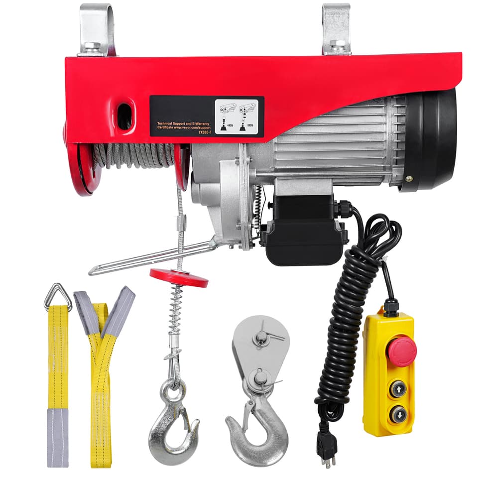 Come Along Winch | 800kg Lifting Crane | Wireless Remote for Garage
